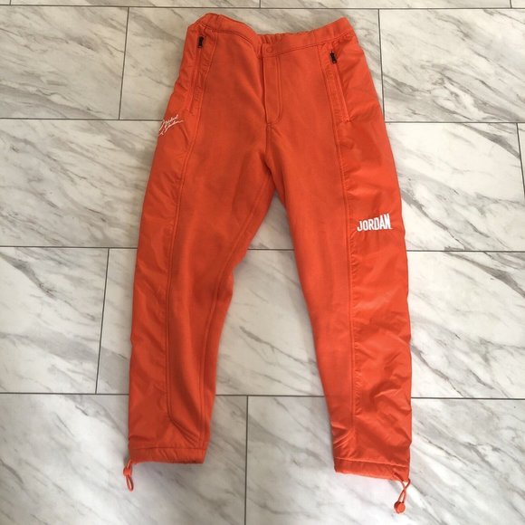 Nike Air Jordan Men's Flight MVP HBR 'Rush Orange' Jogger DV7594-817 size L - Picture 2 of 8